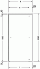 OpenSpace душевые двери 88.5x205 2
