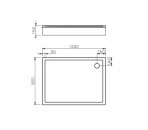 QQ-120 dušas paliktnis 1200 x 900 x 155 2