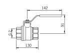 Oras Lodveida ventilis, DN50,PN25 2