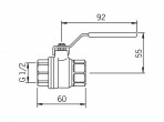 Oras Lodveida ventilis, DN15,PN25 2