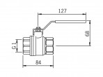 Oras Lodveida ventilis, DN25,PN25 2