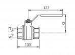 Oras Lodveida ventilis, DN32,PN25 2