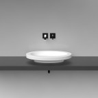Vispool izlietne bez pārplūdes Oval 700x450 mm, Balta