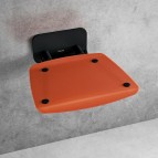 OVO-B II-ORANGE/BLACK sēdeklis dušas kabīnei