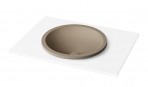 PAA Iebūvējama izlietne Round In,Ø 44 см,Silkstone®,Matte Caffelatte