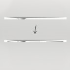 PAA Lettera dušas palikņa komplekts 90 x 120 cm, Textured Smoke 9