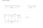 PAA Long Step 1000, мойка для ванной, 100x49 cm 7