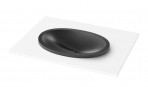 PAA Iebūvējama izlietne Ovo In, 55x37 cm, Silkstone®, Graphite
