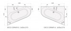 PAA Ванна Deco Corner D Silkstone, 1660 x 1270 mm, белый или красочный 5