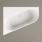 PAA Vanna Deco Corner D 1600×1270 mm, Silkstone®,Balta matēta 6