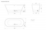 PAA Vanna Deco Nudo Silkstone Graphite, 1660 x 725 mm  2