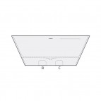 PAA Vanna Deco Wall 1660×810 mm, Silkstone®,Graphite 3