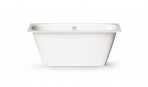 PAA Vanna Smart, 150x75 cm, akmens masa, Balts