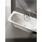 PAA Vanna Smart,170x75 cm, noapaļots A stūris, akmens masa, Balts 4