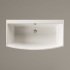 PAA Vanna Step 1700 × 890 mm, akmens masas, Balta 3