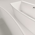 PAA Vanna Step 1700 × 890 mm, akmens masas, Balta 9