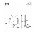 Смеситель для кухни Revio, хром 2