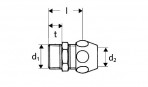 Pāreja 1/2a x (3/8x10) SCHELL 3