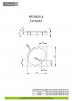 Patmos A Compact душевой поддон 80x80 см 2