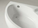 Piccola akmens masas vanna 154x95x56.5 cm, Balta 5