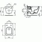 Ideal Standard Piekaramais WC I.life B pods Rimless + ar plāno SC vāku 8