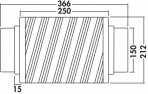 klusinātājs Ø 150 mm, L=250 mm 2