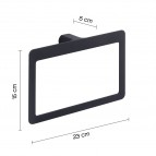 Gedy Pirenei dvieļu riņķis, Melns matēts 2