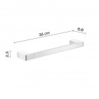 Gedy Pirenei dvieļu turētājs 350 mm, Hroms 2