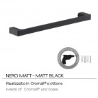 Gedy Pirenei dvieļu turētājs 450 mm, Melns matēts 3