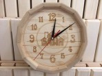Сауна часы, деревянные (RUS)