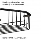 Gedy Augustus stūra dušas plaukts, Melns matēts 4