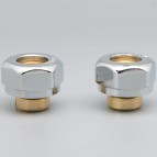 P.M.H adapteris Alupex caurulēm Ø16x2, Hroms UNIKO, TERM, DUO