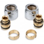 P.M.H adapteris Alupex caurulēm Ø16, Hroms CUBE (CET, -CE,-T),LINE