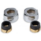 P.M.H adapteris kapara caurulēm Ø15,Hroms,COMBI,EASY,TWIN/COMBI,ONE