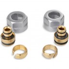 P.M.H adapteris Aluplex caurulēm Ø16,Hroms,COMBI,EASY,TWIN,ONE