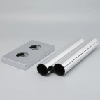 P.M.H dekoratīvās uzmavas 50 mm starpības radiatoriem,Hroms