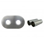 P.M.H dekoratīvās uzmavas 50 mm starpības radiatoriem,Ner.tērauds