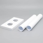 P.M.H dekoratīvās uzmavas 50 mm starpības radiatoriem,Balts