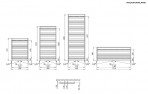 P.M.H dvieļu žāvētājs Avento Frame 500x1630 mm, Hroms 5