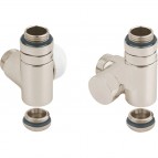 P.M.H. termostatiskais vārsts Combi EK, kreisais, Nerūsējošais tērauds