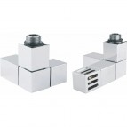 P.M.H. termostatiskais vārsts CUBE-CET, labais, Hroms