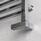 P.M.H. termostatiskais vārsts CUBE-CET, labais, Hroms 3