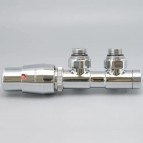 P.M.H. termostatiskais vārsts TERM, kreisais, Hroms