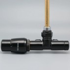 P.M.H. termostatiskais vārsts UNIKO, labais, Melns