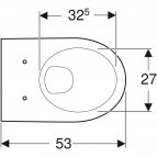 Geberit Selnova piekaramis pods, balts 9