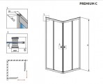 Premium C 90 душевая кабина  7