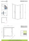 Premium Plus C 80 dušas kabīne 1700 mm 3