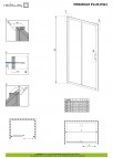 Premium Plus двери душа DWJ 150 cm 3