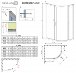 Premium Plus E 100x80 dušas kabīne  3