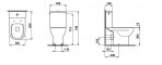 Lua Essential Rimless, 360x650 mm, horizontāls izvads + SC vāks,Balts  3
